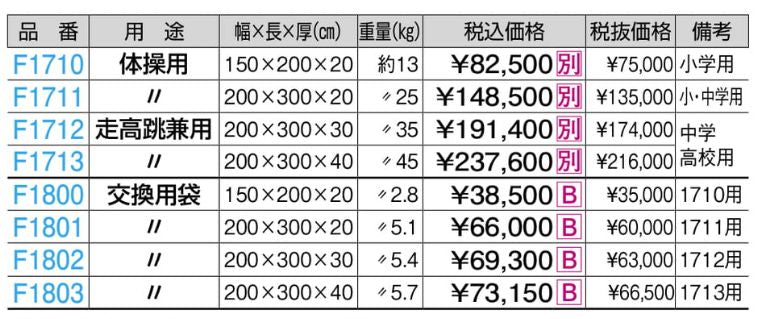 F1712用交換袋 200x300x30