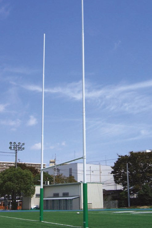 ラグビーゴールポスト(抜差式)鉄製 地上高8m 支柱Φ101.6~60.5