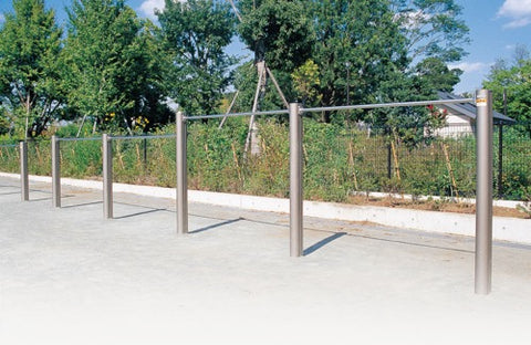 低鉄棒 3連アルミ(高さ固定式)