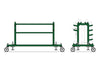 移動・保管台車(ラグビーゴール起倒式 H17m/13m用)