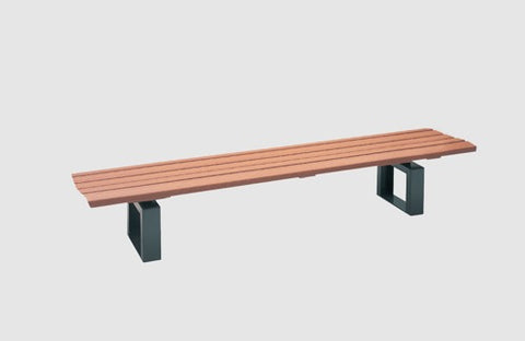 ベンチ 背なし(座/再生材 固定式)