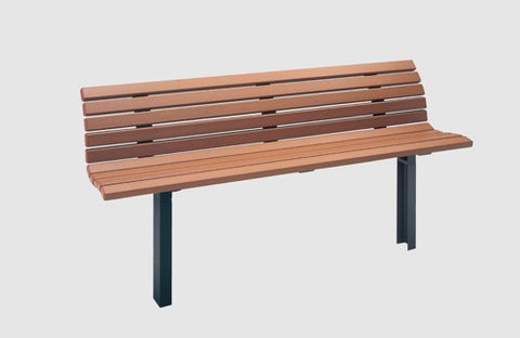 ベンチ 背付(座/再生材 埋込式)