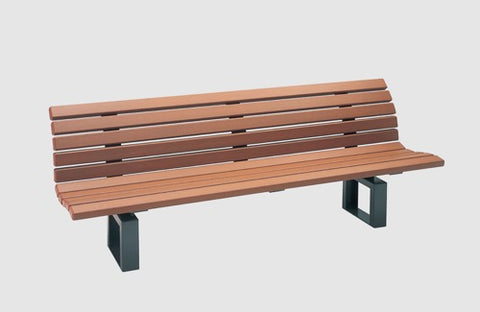 ベンチ 背付(座/再生材 固定式)