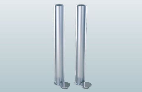 テニス・バレー兼用ポスト用 埋設管リブ付アルミ 標準タイプ