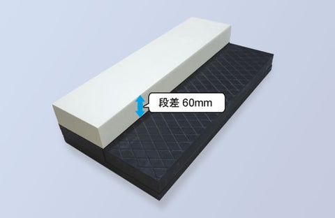 ピッチャープレート2段式 黒ゴム仕様 (一般/段差60mm)