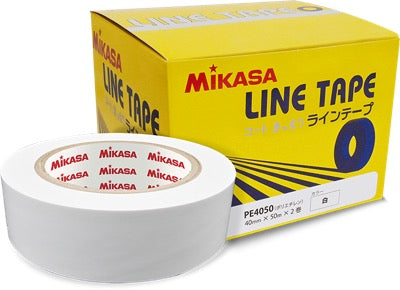 ラインテープ ポリエチレン ホワイト 40mm幅*50m*2巻