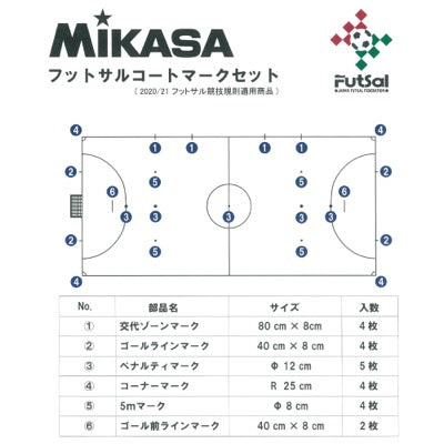 フットサル用マークセット