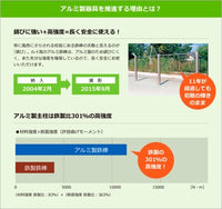 高鉄棒　3連アルミ（高さ固定式）          