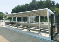 アルミ製スポーツベンチ 背なし          