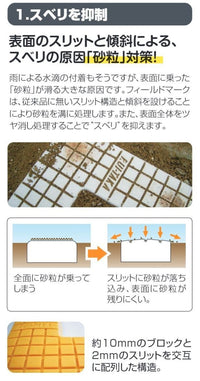 フィールドマーク十字型（青）