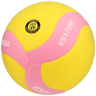 ｽﾏｲﾙﾊﾞﾚｰ5号 FIVB公認 約170g 黄/ﾋﾟﾝｸ