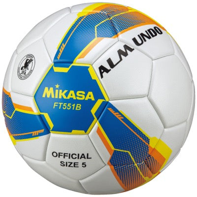 ｻｯｶｰ5号ALMUNDO 検定球 貼り 青黄