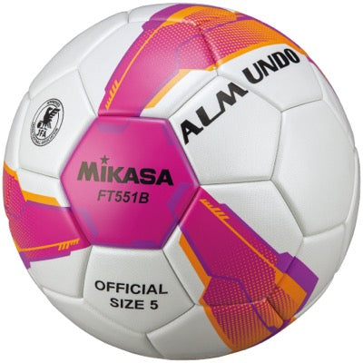 ｻｯｶｰ5号ALMUNDO 検定球 貼り ﾋﾟﾝｸﾊﾞｲｵﾚｯﾄ