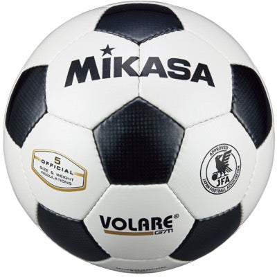 ｻｯｶｰ5号手縫い 検定球 試合球 白/黒