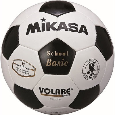 ｻｯｶｰ5号手縫い 検定球 白/黒