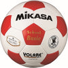 ｻｯｶｰ5号手縫い 検定球 白/赤