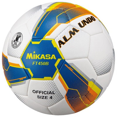 ｻｯｶｰ4号ALMUNDO 検定球 貼り 青黄