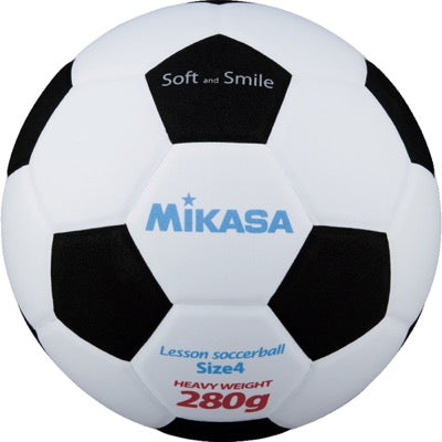 ｽﾏｲﾙｻｯｶｰ4号 約280g 白/黒