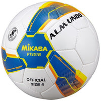 ｻｯｶｰ4号ALMUNDO 検定球 手縫い 青黄