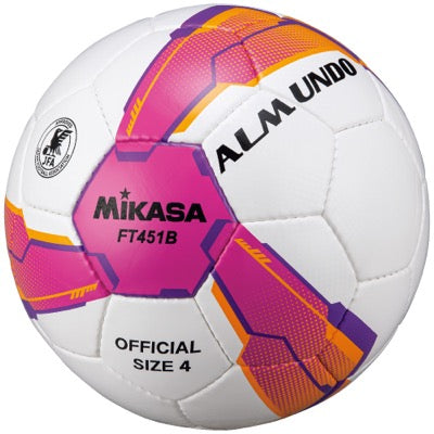 ｻｯｶｰ4号ALMUNDO 検定球 手縫い ﾋﾟﾝｸﾊﾞｲｵﾚｯﾄ