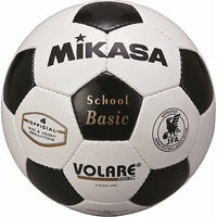 ｻｯｶｰ4号手縫い 検定球 白/黒