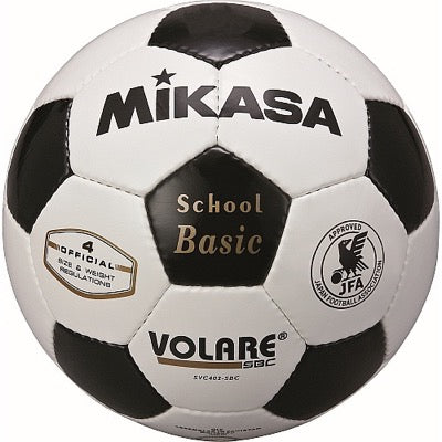 ｻｯｶｰ4号手縫い 検定球 白/黒