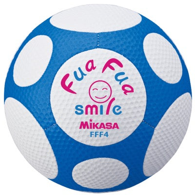 ふあふあｻｯｶｰ 縫い 約150g 白青