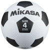 ｻｯｶｰ4号 ｺﾞﾑ 白/黒