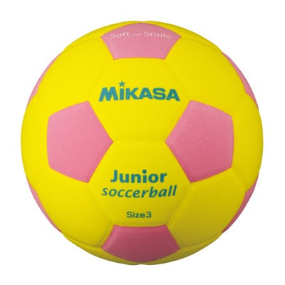 ｽﾏｲﾙｻｯｶｰ3号 EVA 約150g 黄/ﾋﾟﾝｸ