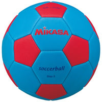 ｽﾏｲﾙｻｯｶｰ3号 ﾏｼｰﾝ縫い ｻｯｸｽﾌﾞﾙｰ/赤