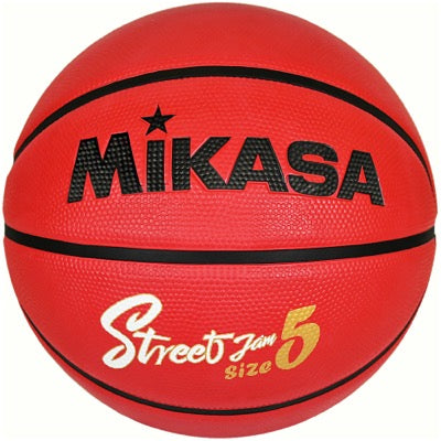 ﾊﾞｽｹｯﾄ5号 ｺﾞﾑ 赤黒