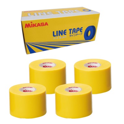 ﾗｲﾝﾃｰﾌﾟ ﾋﾞﾆｰﾙ ｲｴﾛｰ 50mm幅*25m*4巻